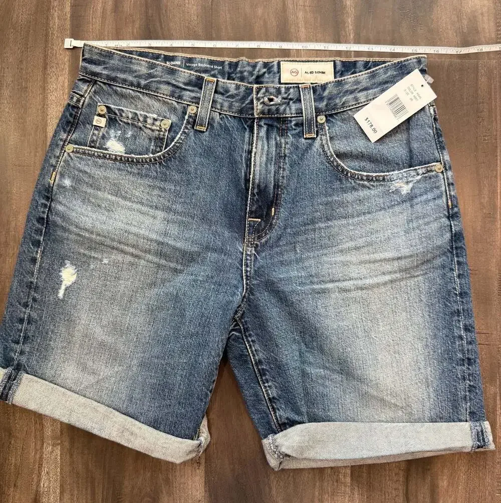 AG AG-ED Denim Sloane Vintage Boyfriend Denim Shorts